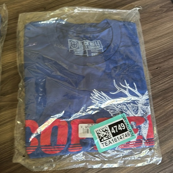 NWT Black Rifle Coffee Company Flying Elk Blue Tshirt - Picture 3 of 3